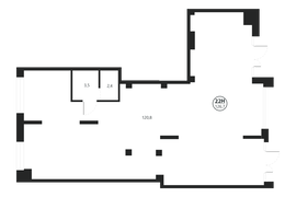 Торговое помещение 126.7 кв.м. в ЖК М...