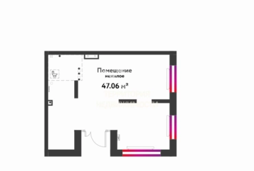 Торговое помещение 47.06 кв.м. в ЖК "Юнион"