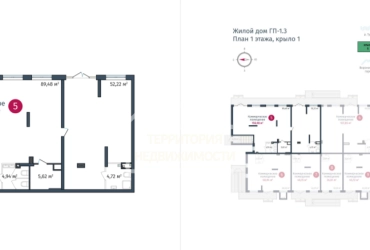 Торговое помещение 107.85 кв.м. в ЖК "DOK"